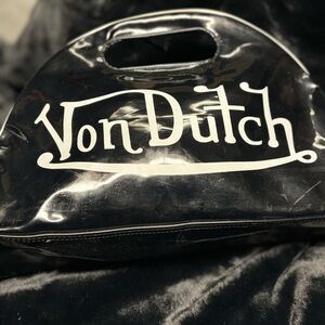 Von Dutch Black Vintage Bag with Stylish Branding